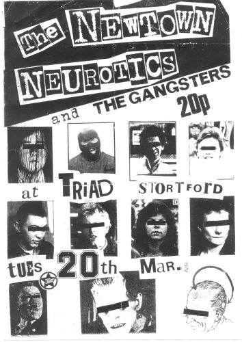 Neurotics:Gangsters Flyer