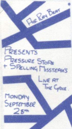 Pressure Stops:S. Missteaks