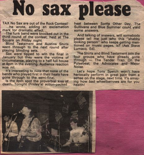 No Sax Please