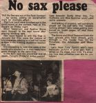 No Sax Please