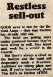 Restless Sellout
